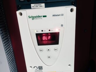 What does an OLF fault code mean on the ATS22 Soft Starters?